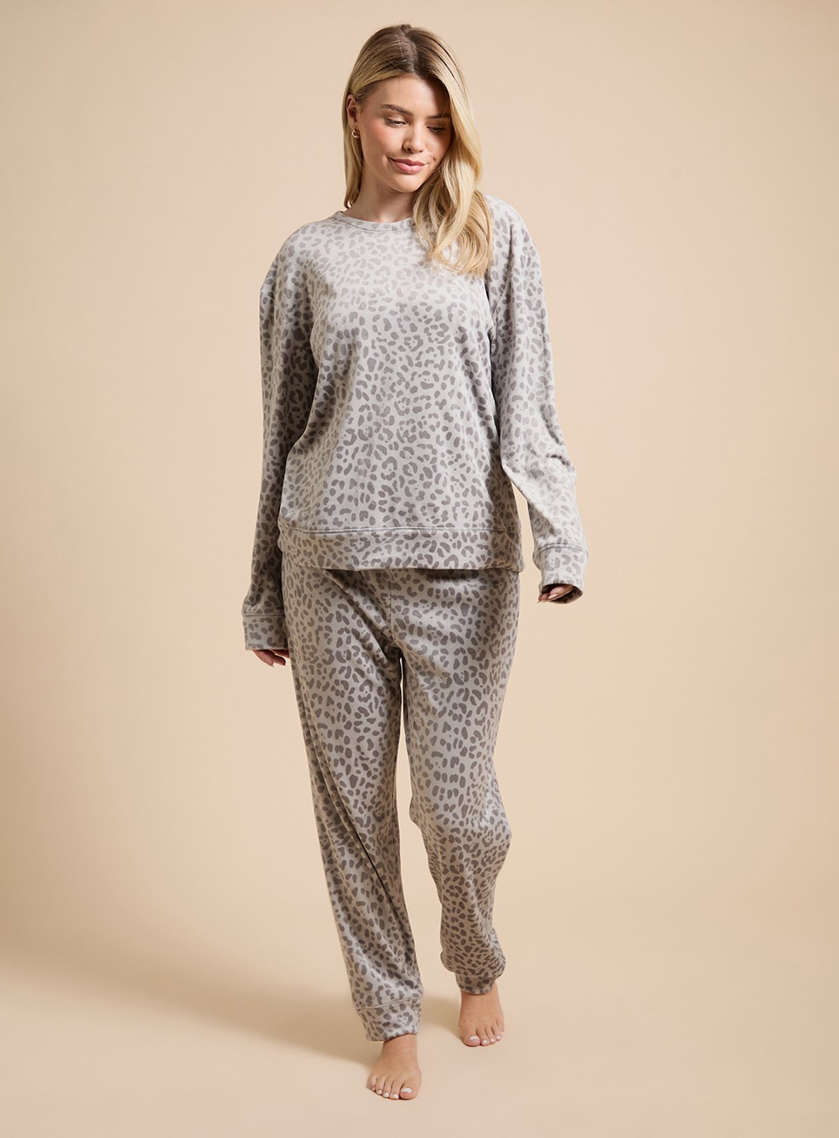 DOROTHY PERKINS Animal Velour Pyjamas S - Image 1 thumbnail